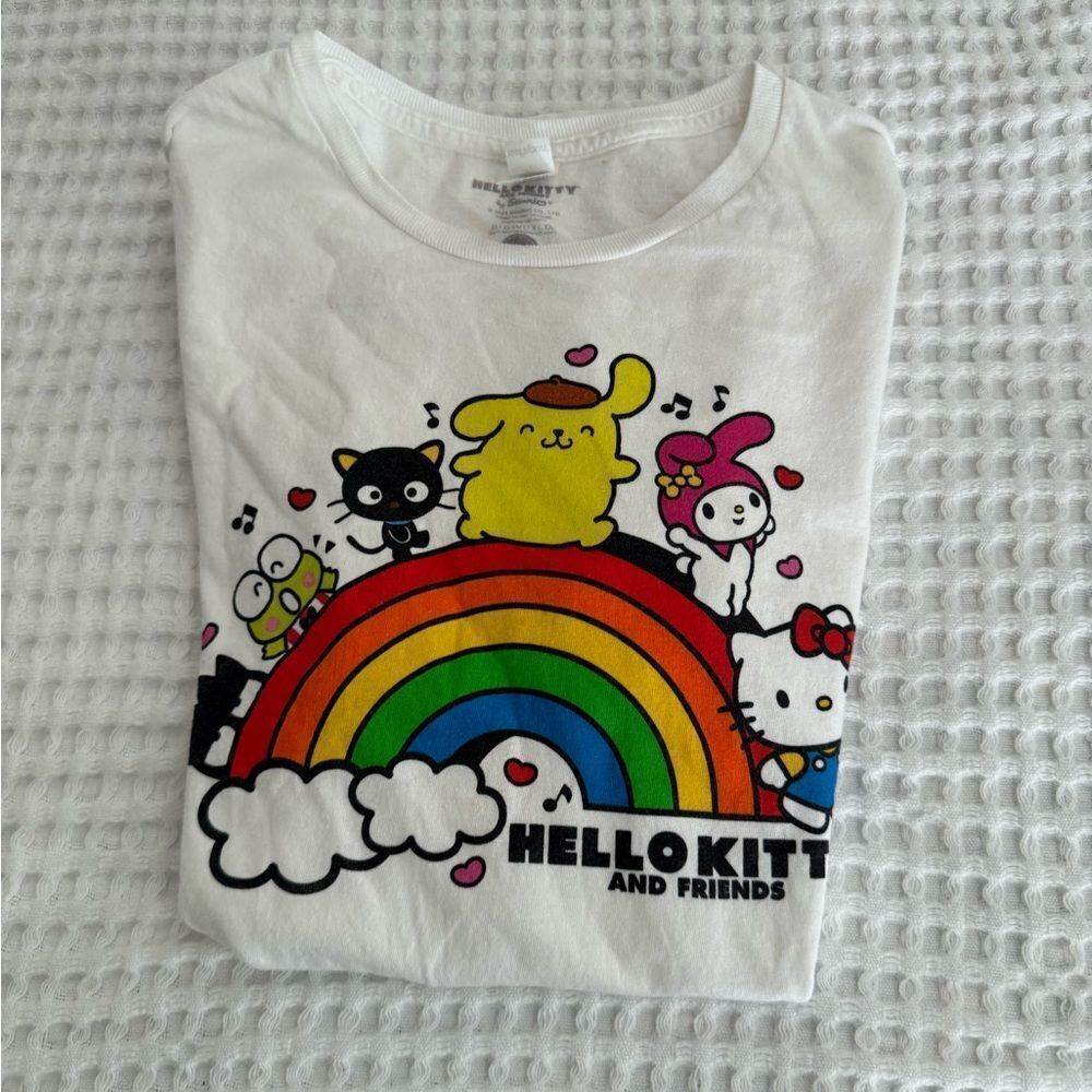 Hello Kitty & Friends Rainbow White Tee